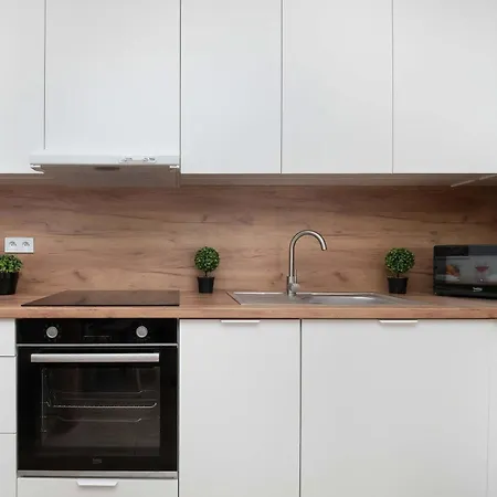 Comfortable With Balcony And Private Parking Space By Renters Lägenhet